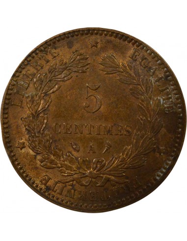 5 centimes Bronze 1897 A Paris