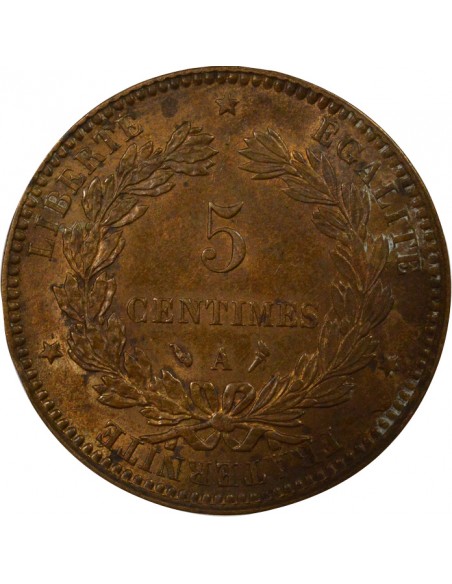 5 centimes Bronze 1897 A Paris