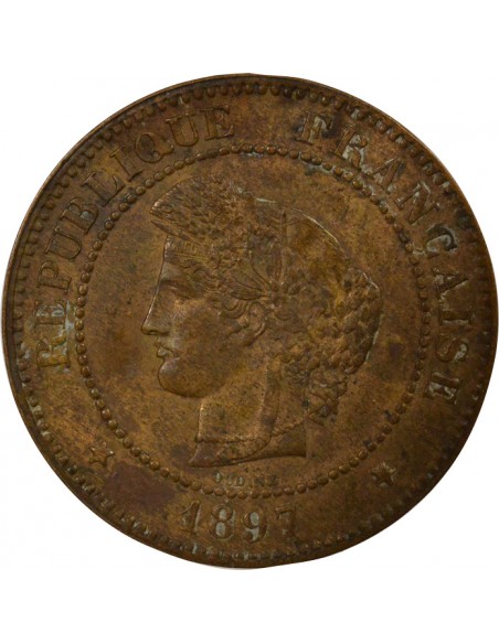 5 centimes Bronze 1897 A Paris