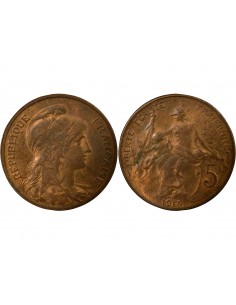 5 centimes Bronze 1915 A Paris 2
