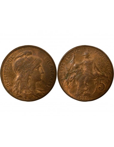 5 centimes Bronze 1915 A Paris