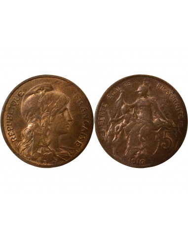 5 Centimes Bronze 1916 A Paris