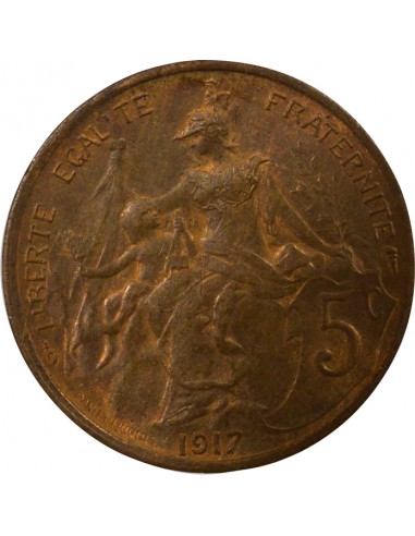 5 Centimes Bronze 1917 A Paris