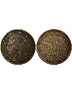 20 Centimes Argent 1851 A Paris 2