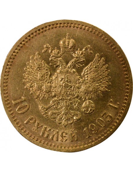 RUSSIE, NICOLAS II - 7,5 ROUBLES OR 1897 SAINT PETERSBOURG