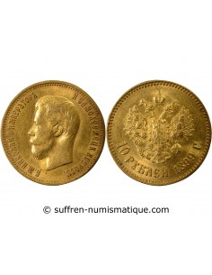 RUSSIE, NICOLAS II - 10 ROUBLES OR 1899 SAINT PETERSBOURG АГ
