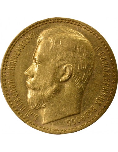 RUSSIE, NICOLAS II - 15 ROUBLES OR 1897 SAINT PETERSBOURG АГ