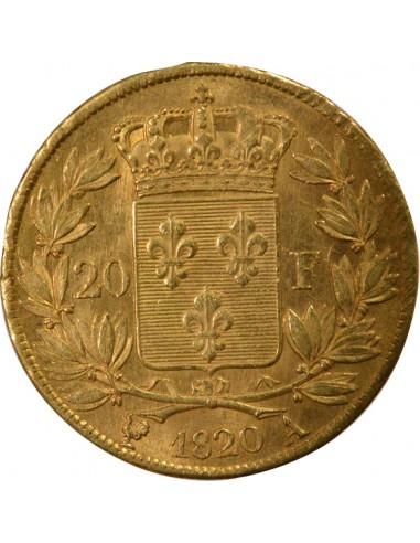 LOUIS XVIII - 20 FRANCS OR 1820 A PARIS﻿