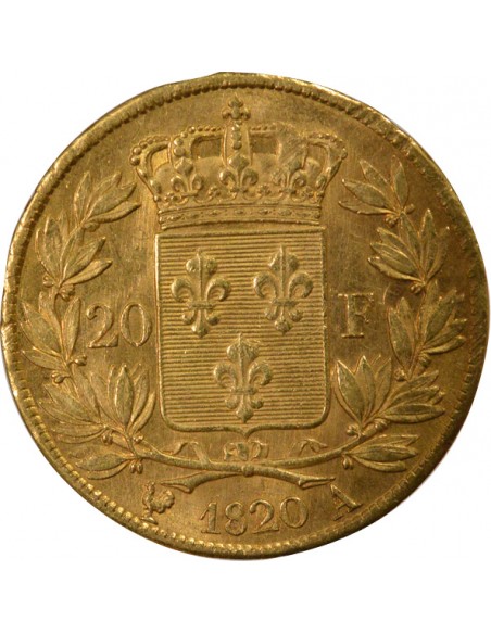 LOUIS XVIII - 20 FRANCS OR 1820 A PARIS﻿