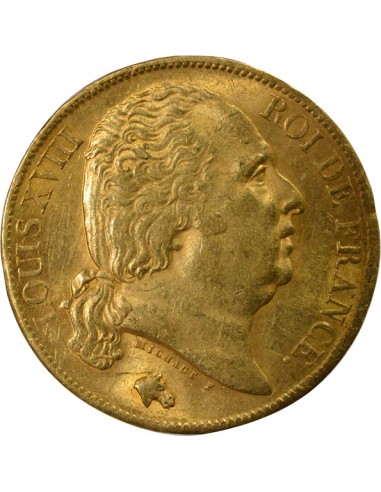 LOUIS XVIII - 20 FRANCS OR 1820 A PARIS﻿