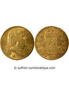 LOUIS XVIII - 20 FRANCS OR 1820 A PARIS﻿