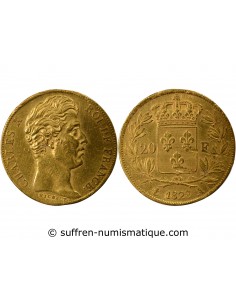 CHARLES X - 20 FRANCS OR 1828 A PARIS "4,5 Feuilles"﻿