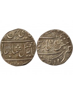 Indes Françaises Shah Alam II 1 rupee Argent 1805-1806 Pondichéry 2
