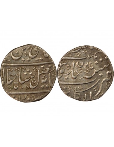 Indes Françaises Shah Alam II 1 rupee Argent 1805-1806 Pondichéry