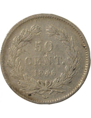 Louis-Philippe Ier 50 Centimes Argent 1846 A Paris