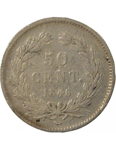 Louis-Philippe Ier 50 Centimes Argent 1846 A Paris