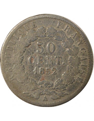 Napoléon III 50 centimes Argent 1852 A Paris