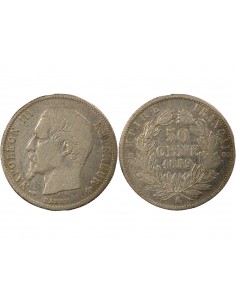 Napoléon III 50 Centimes Argent 1859 A Paris 2