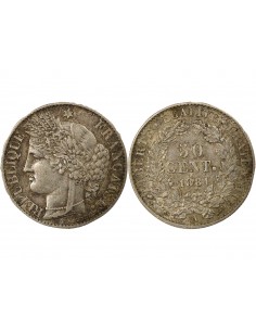 50 centimes Argent 1881 A Paris 2