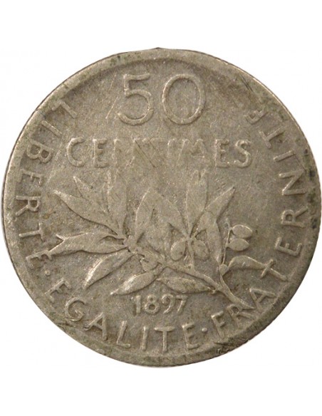 50 centimes Argent 1897