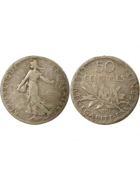 50 centimes Argent 1897