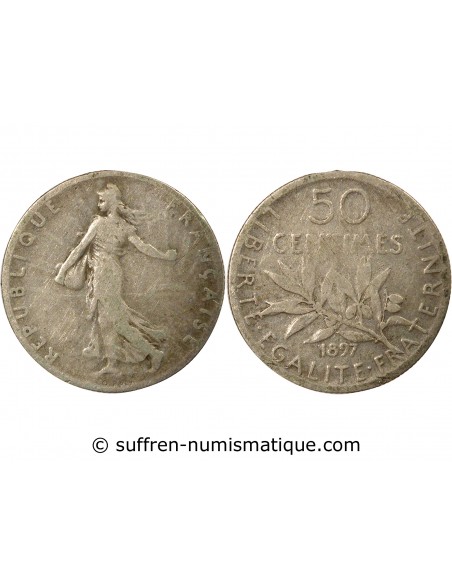 50 centimes Argent 1897