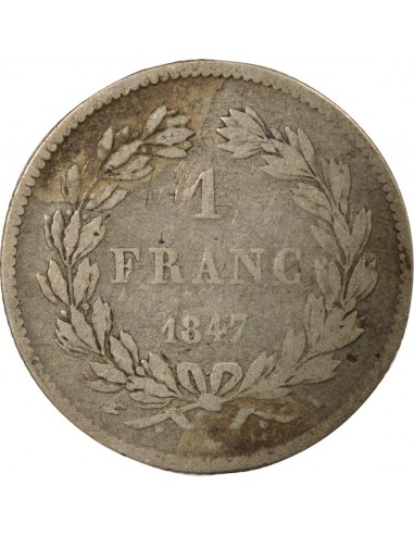 Louis-Philippe Ier 1 franc Argent 1847 A Paris
