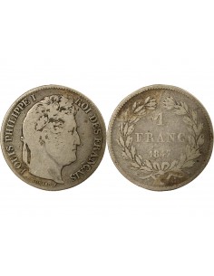 Louis-Philippe Ier 1 franc Argent 1847 A Paris 2