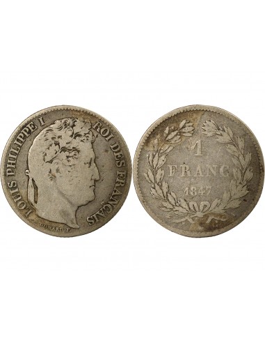 Louis-Philippe Ier 1 franc Argent 1847 A Paris