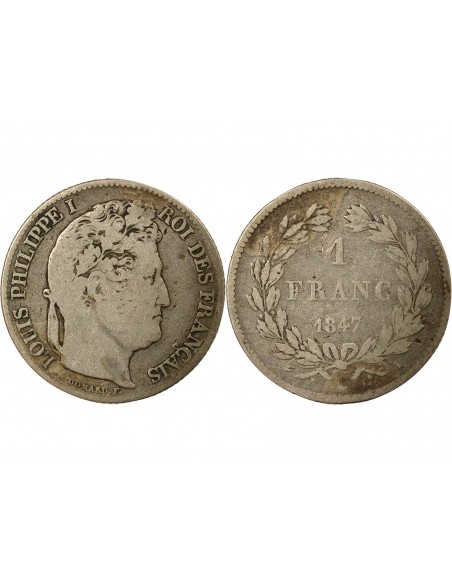 Louis-Philippe Ier 1 franc Argent 1847 A Paris