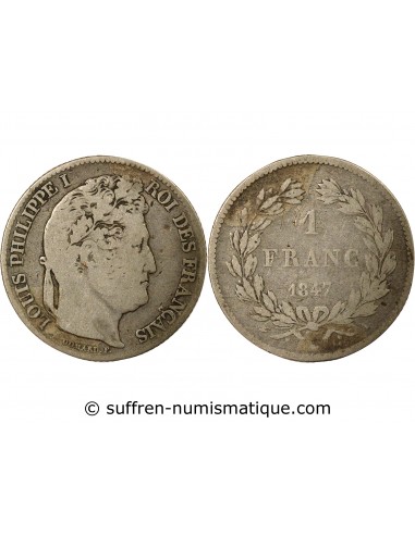 Louis-Philippe Ier 1 franc Argent 1847 A Paris