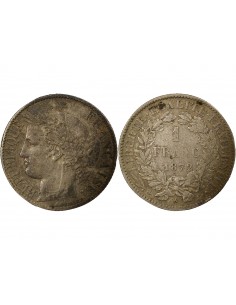 1 franc Argent 1872 A Paris 2