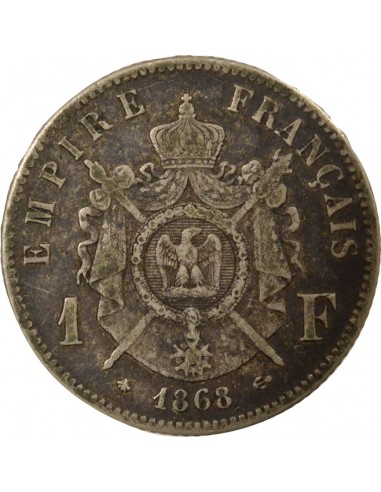 Napoléon III 1 franc Argent 1868 A Paris