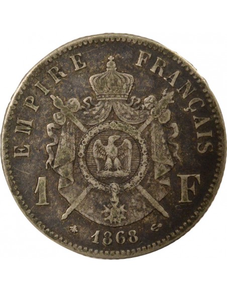 Napoléon III 1 franc Argent 1868 A Paris