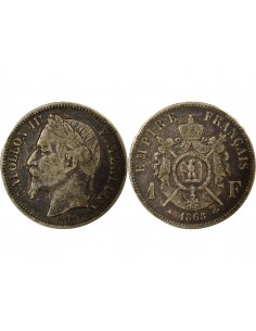 Napoléon III 1 franc Argent 1868 A Paris 2