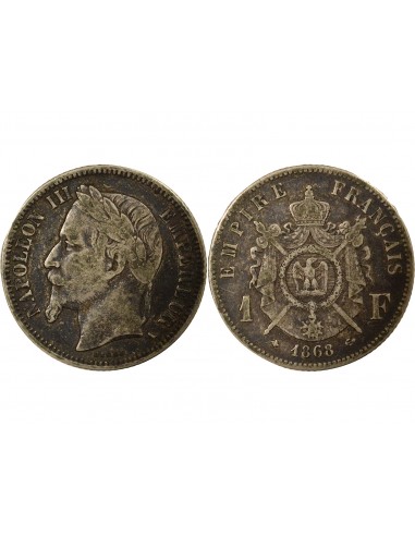 Napoléon III 1 franc Argent 1868 A Paris