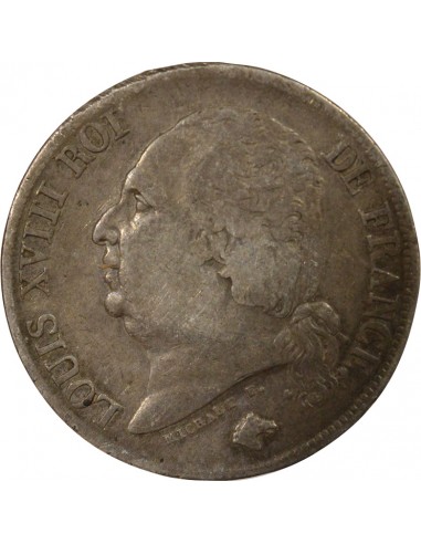 Louis XVIII Louis XVIII - 2 Francs Argent 1822 H La Rochelle 2 francs Argent 1822 H La Rochelle
