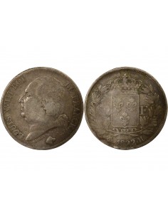 Louis XVIII Louis XVIII - 2 Francs Argent 1822 H La Rochelle 2 francs Argent 1822 H La Rochelle 2