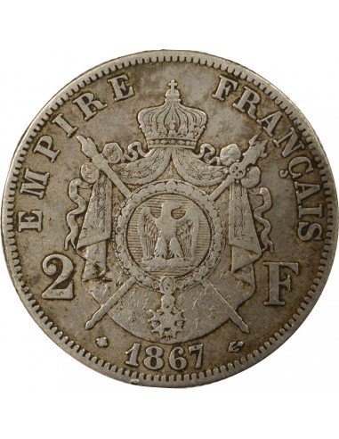 Napoléon III 2 Francs Argent 1867 A Paris