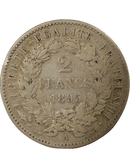 2 francs Argent 1895 A Paris