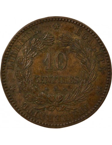 10 centimes Bronze 1871 A Paris