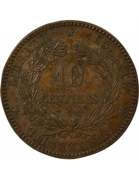 10 centimes Bronze 1871 A Paris