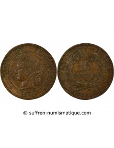 10 centimes Bronze 1871 A Paris