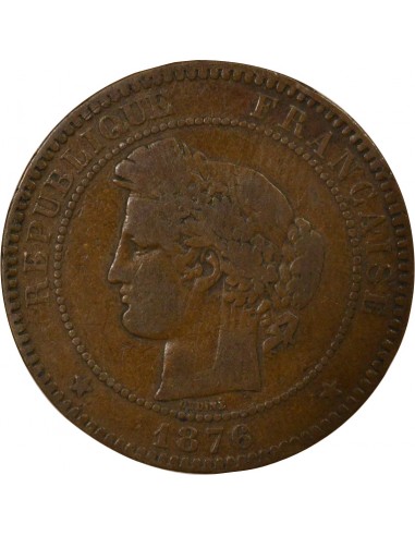 10 centimes Bronze 1876 A Paris