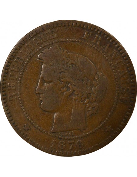 10 centimes Bronze 1876 A Paris