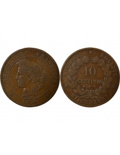 10 Centimes Bronze 1876 A Paris 2