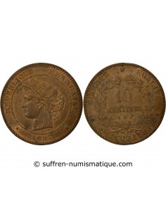 10 centimes Bronze 1897 A Paris
