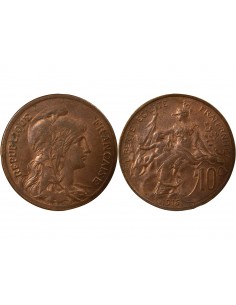 10 Centimes Bronze 1915 A Paris 2