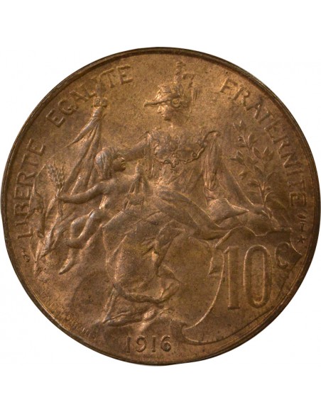 10 centimes Bronze 1916 AI Madrid
