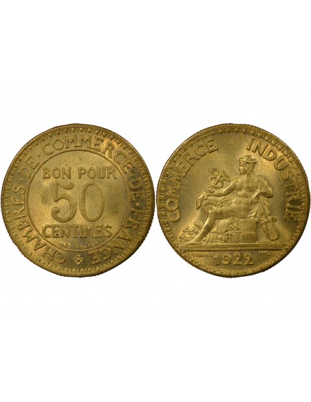 50 Centimes Bronze-Alu 1922